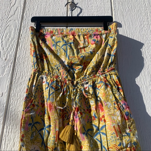 Roller Rabbit Moon Sun Print Yellow Jumpsuit - Picture 7 of 12